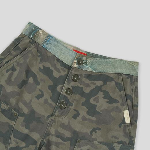 GOODBAI GOODEES迷彩印花水洗高腰休闲裤 商品图3