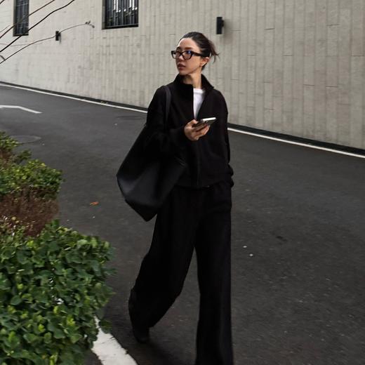 ROMI STUDIO“冬日松弛”双面摇粒绒弹力松紧运动休闲裤RW24WXW0805 商品图3