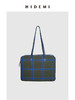 HIDEMI【麦子同款】限定款进口色织格纹羊毛经典波士顿系列大号背包 商品缩略图4