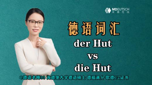 【德语词汇】der Hut vs die Hut 商品图0