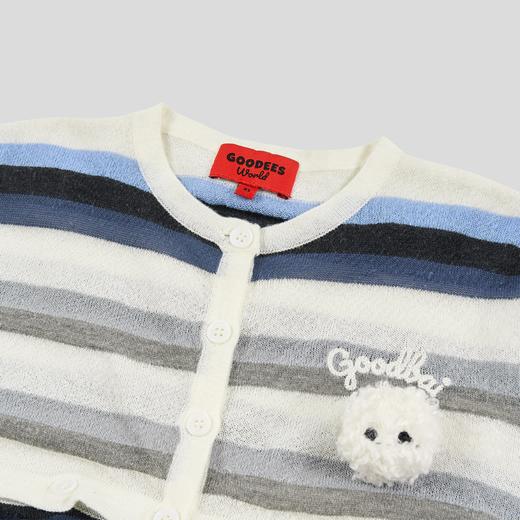 GOODBAI GOODEES彩色条纹可拆卸修身开衫 商品图3