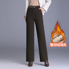 MYX-YBS-58123-L通勤简约加绒保暖西装裤垂感修身直筒裤2024年冬款长款窄版阔腿裤 商品缩略图0