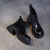 舒适真皮厚底马丁靴，松糕底头层小牛皮短靴粗跟靴子ZM258085 商品缩略图3