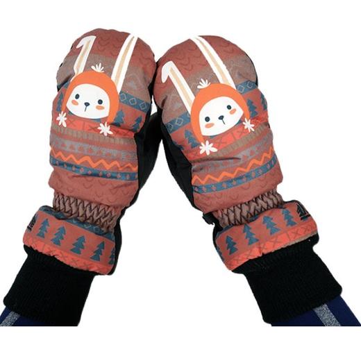 【七折特卖】SURPINE/松野湃童趣可爱滑雪户外保暖防风防水单板双板儿童手套GVT11 商品图2