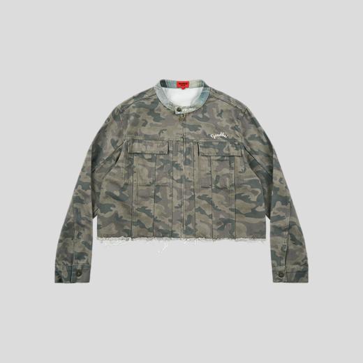 GOODBAI GOODEES迷彩圆领牛仔夹克 商品图1