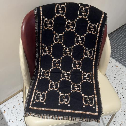 E054古奇专柜最新款双面围巾 商品图3