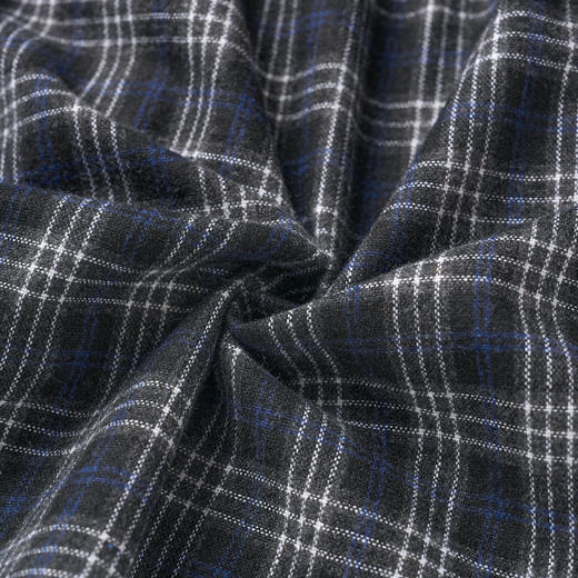 ROMI STUDIO“美式复古”羊毛混纺格纹捏褶松紧A字半裙 RW24WXD0444 商品图4