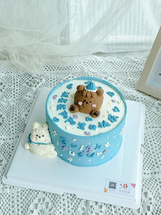 小熊抱抱蛋糕（奶油霜）文字可以改哦请备注一下哈） 商品图1