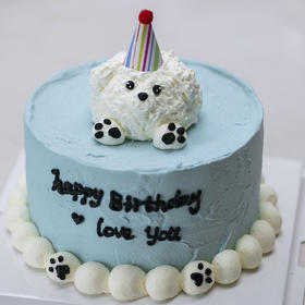 奶油霜小狗蛋糕