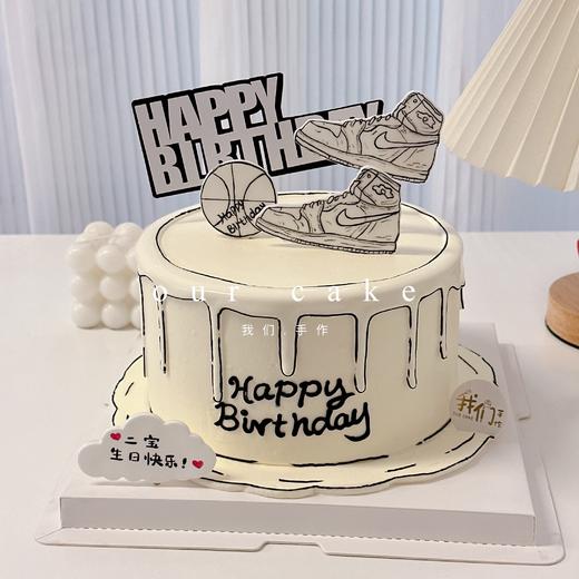 二次元球鞋款漫画风蛋糕 -低糖处理无添加 商品图1