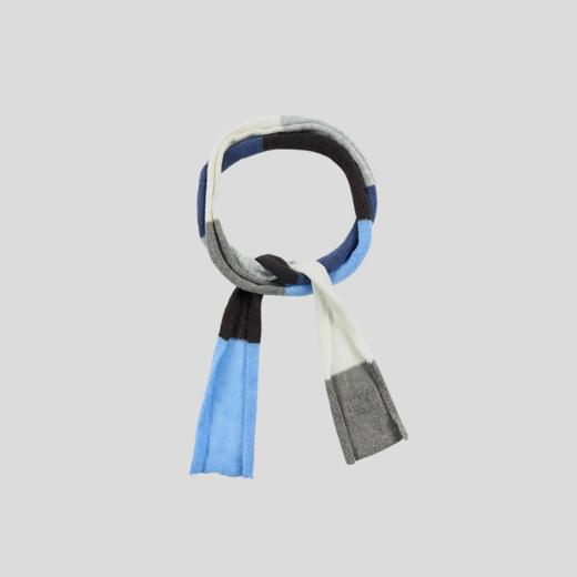 GOODBAI GOODEES彩色条纹长款细窄围巾 商品图1