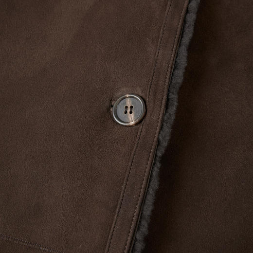 ROMI STUDIO“棕标甄选” 美利奴羊皮皮毛一体绒面皮草 RW24WW70331 商品图2