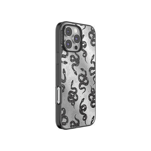 【古城密语】沙蛇灵舞 POPCASE手机壳 MagSafe Popcase磁吸款 银色 动物 万圣节 iPhone 16/15/14 商品图0