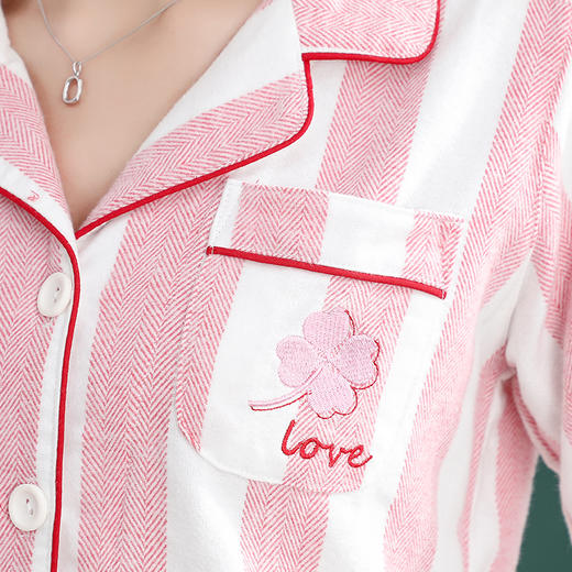 I'd爱帝秋款磨绒梭织纯棉长袖家居服套装 商品图3