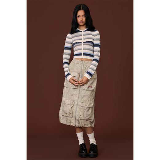 GOODBAI GOODEES彩色条纹可拆卸修身开衫 商品图0