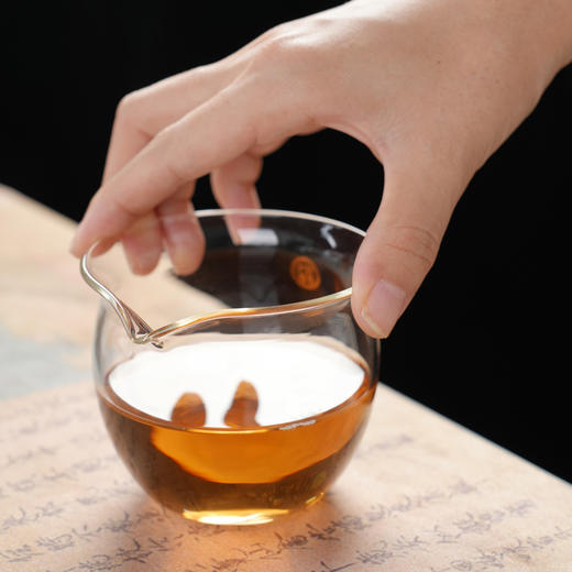 暗香疏影/清玉公杯 手工透明玻璃公道杯耐高温分茶器功夫泡茶手抓碗 商品图4