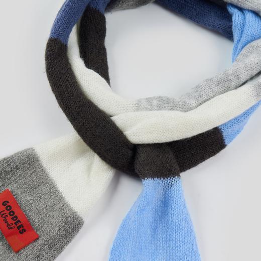 GOODBAI GOODEES彩色条纹长款细窄围巾 商品图2