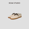 ROMI STUDIO “简约生活” 头层牛皮轻量感透气系带平底鞋 427X4073 商品缩略图0