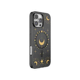 【古城密语】璀璨日月 POPCASE手机壳 MagSafe Popcase磁吸款 黑色 日月星 图腾 拼贴 iPhone 16/15/14