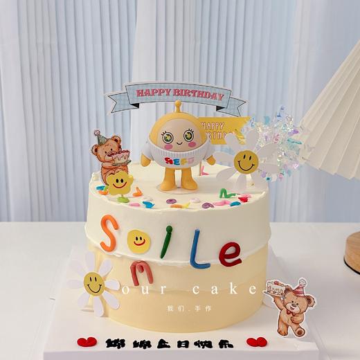 蛋仔派对（玩偶颜色随机）卡通玩偶蛋糕-低糖处理无添加 商品图7