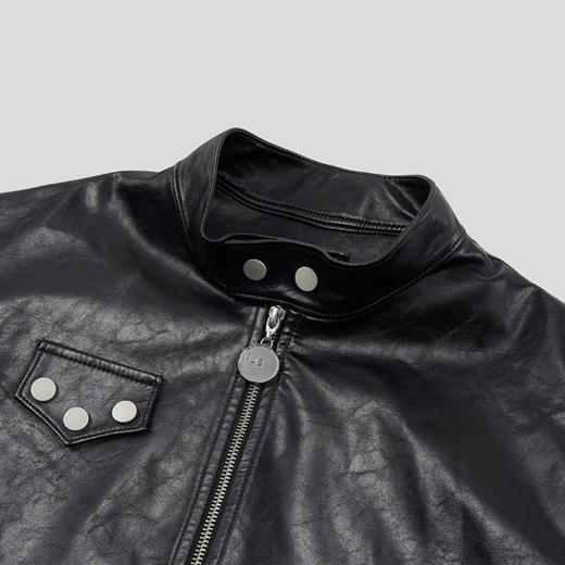 GOODBAI GOODEES百褶边拼接立领夹克 商品图3