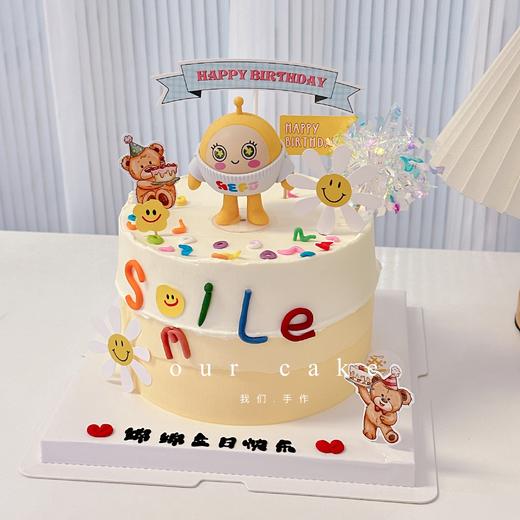 蛋仔派对（玩偶颜色随机）卡通玩偶蛋糕-低糖处理无添加 商品图6