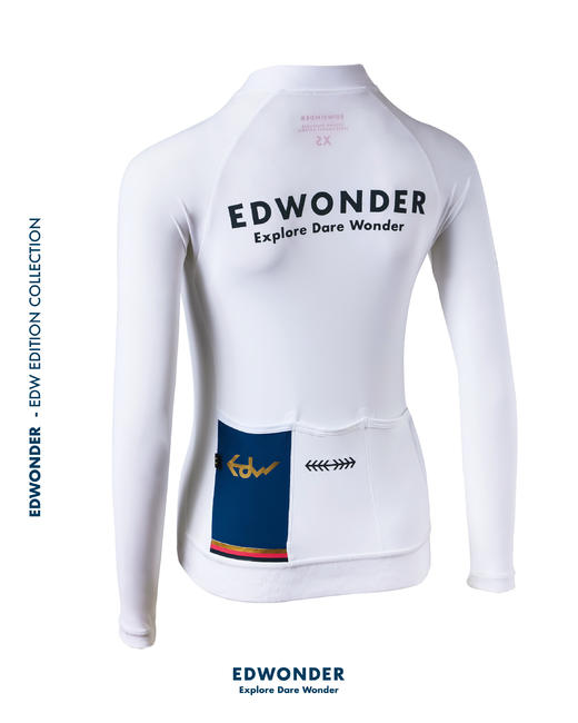 EdW超轻(女)长袖车衣-白 Jersey 商品图1