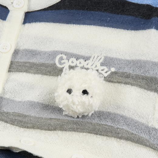 GOODBAI GOODEES彩色条纹可拆卸修身开衫 商品图4