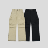 GOODBAI 多口袋微喇拼接高腰休闲裤 商品缩略图1