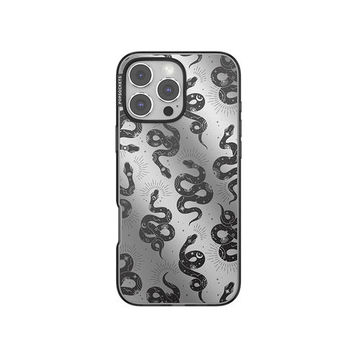 【古城密语】沙蛇灵舞 POPCASE手机壳 MagSafe Popcase磁吸款 银色 动物 万圣节 iPhone 16/15/14 商品图1