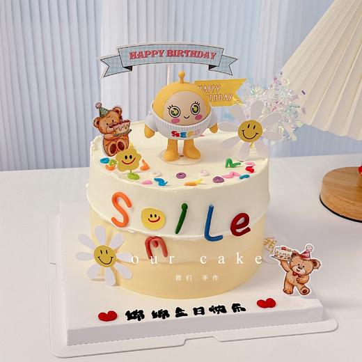 蛋仔派对（玩偶颜色随机）卡通玩偶蛋糕-低糖处理无添加 商品图5