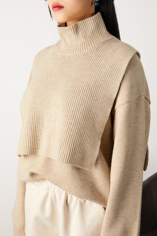 Kai & Kiera 简约高领针织套装上衣 10857 商品图3