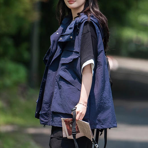 裁缝学苑AS355户外工装马甲纸样女装大口袋登山外搭背心坎肩服装打版 商品图4