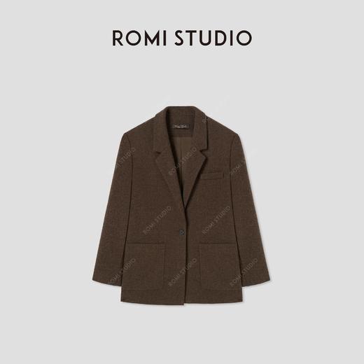 ROMI STUDIO“自我轮廓”100绵羊毛花纱感率性优雅西装外套441W1126 商品图0
