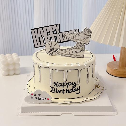 二次元球鞋款漫画风蛋糕 -低糖处理无添加 商品图0