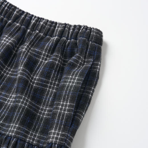 ROMI STUDIO“美式复古”羊毛混纺格纹捏褶松紧A字半裙 RW24WXD0444 商品图2