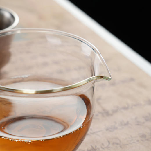 暗香疏影/清玉公杯 手工透明玻璃公道杯耐高温分茶器功夫泡茶手抓碗 商品图2