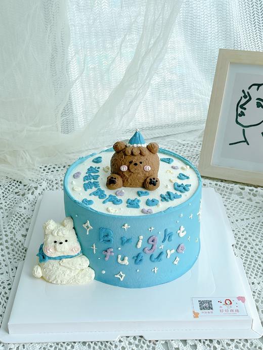 小熊抱抱蛋糕（奶油霜）文字可以改哦请备注一下哈） 商品图2