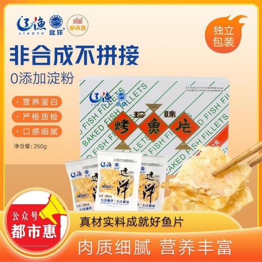 【大牌团拼】辽渔远洋 盒装烤鱼片250g/盒 商品图0