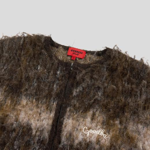 GOODBAI GOODEES毛毛拼接毛衣开衫 商品图3