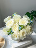 【你是我最美的相遇】AB级白玫瑰10支+AB级蓝星花5支/扎 商品缩略图4
