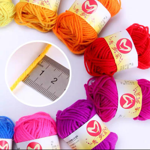 彩色毛线团儿童手工diy制作编织粘贴画幼儿园手工毛线球材料（颜色随机） 商品图1