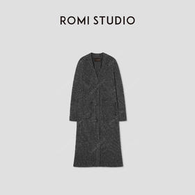 ROMI STUDIO山羊绒绵羊毛桑蚕丝羊驼毛混纺毛织外套 RW24AS90938