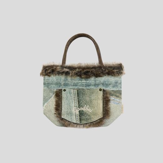 GOODBAI GOODEES满印毛毛手提包 商品图1