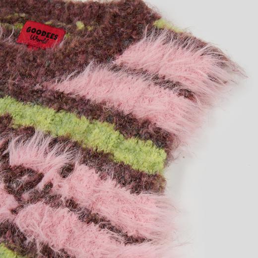 GOODBAI GOODEES提花logo彩色条纹毛衣背心 商品图4