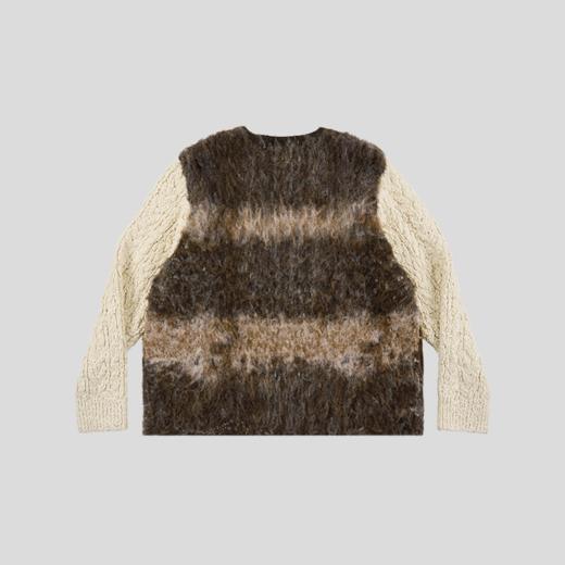 GOODBAI GOODEES毛毛拼接毛衣开衫 商品图2