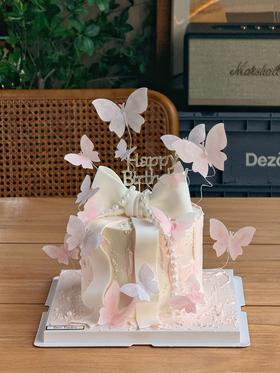 网红蝴蝶蛋糕B款 蝴蝶结n 加高