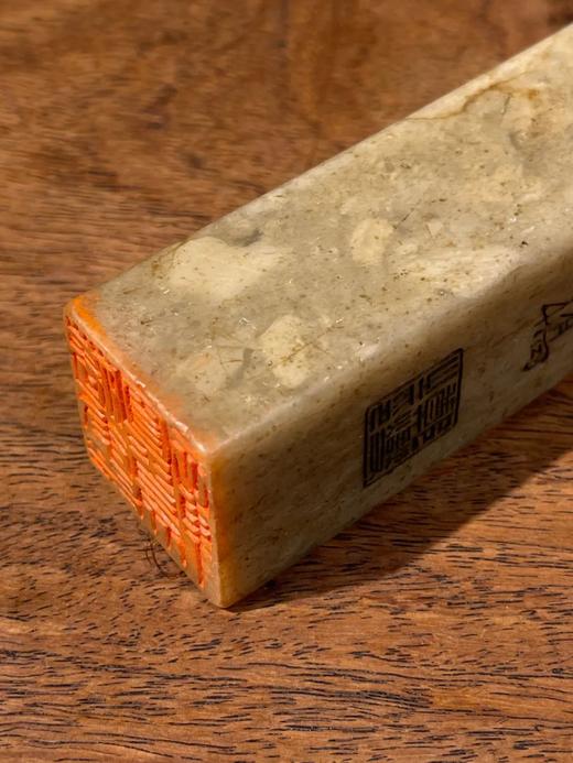 青田黄斑纹石高正方章，顺丰包邮 商品图12