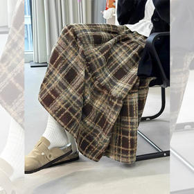 <曾小咸推荐>毛呢格纹蛋糕裙 日常价159/件 活动价89.99 ！【预售款，预计3-15天发货】