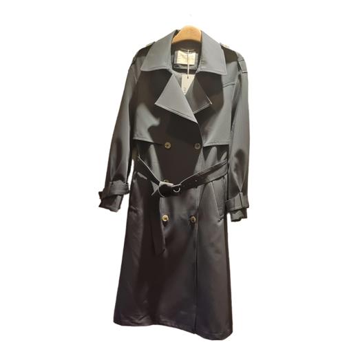 VIVIAN LIU薇薇安刘TD2443120初秋女装新款双排扣收腰长款风衣 商品图4